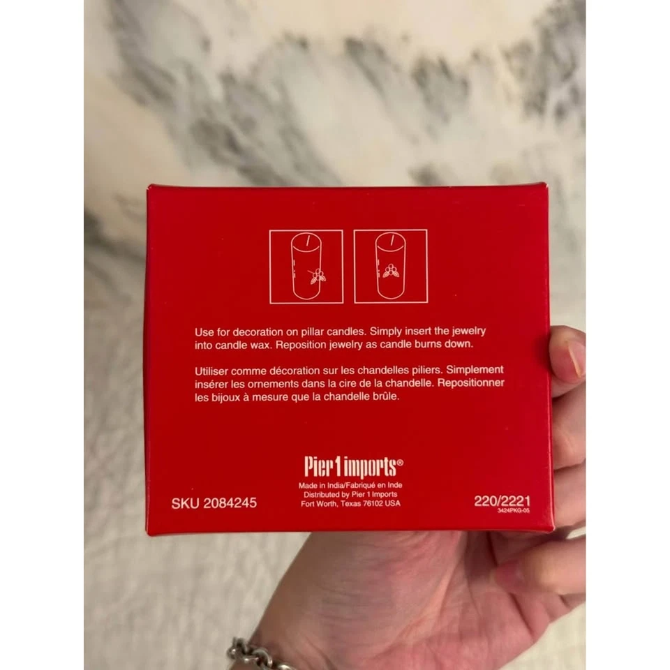 Vintage Pier 1 Importado Vela Joias – Conjunto de 6 (Novo na Caixa) - Imagem 3 de 3