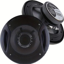 400W 6.5IN Coaxial Car Speakers Universal Door Full Range Dust Covers & Cables