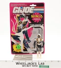 Storm Shadow V3 Ninja Force COMPLETE W/18 Cardback 1991 GI Joe ARAH Vintage