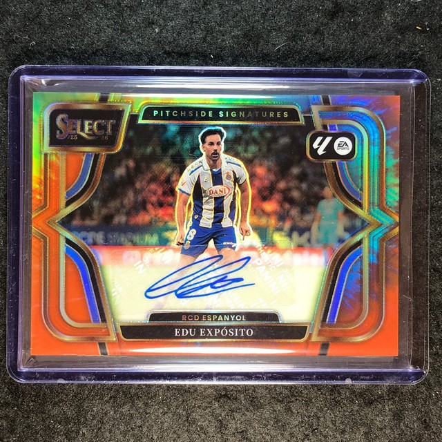 2025-26 Select La Liga EDU EXPOSITO Pitchside Signatures Auto Tie-Dye 1/25