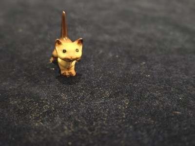 Miniature Vintage Siamese Kitten Figurine So Cute And Sweet Little Face