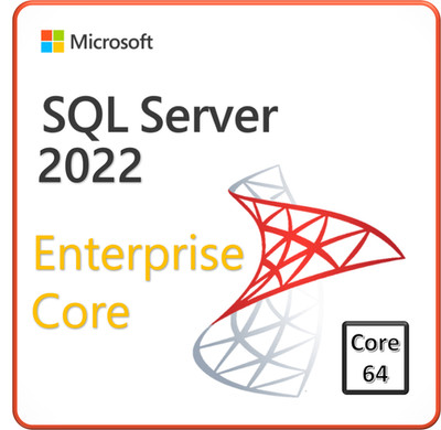 Microsoft SQL Server 2022 Enterprise Core, 64 Core - License - Unlimited CALs