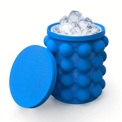 Eiswürfelform Eisform groß Silikon Eiskübel (2-in-1) Eiswürfelbereiter Circula