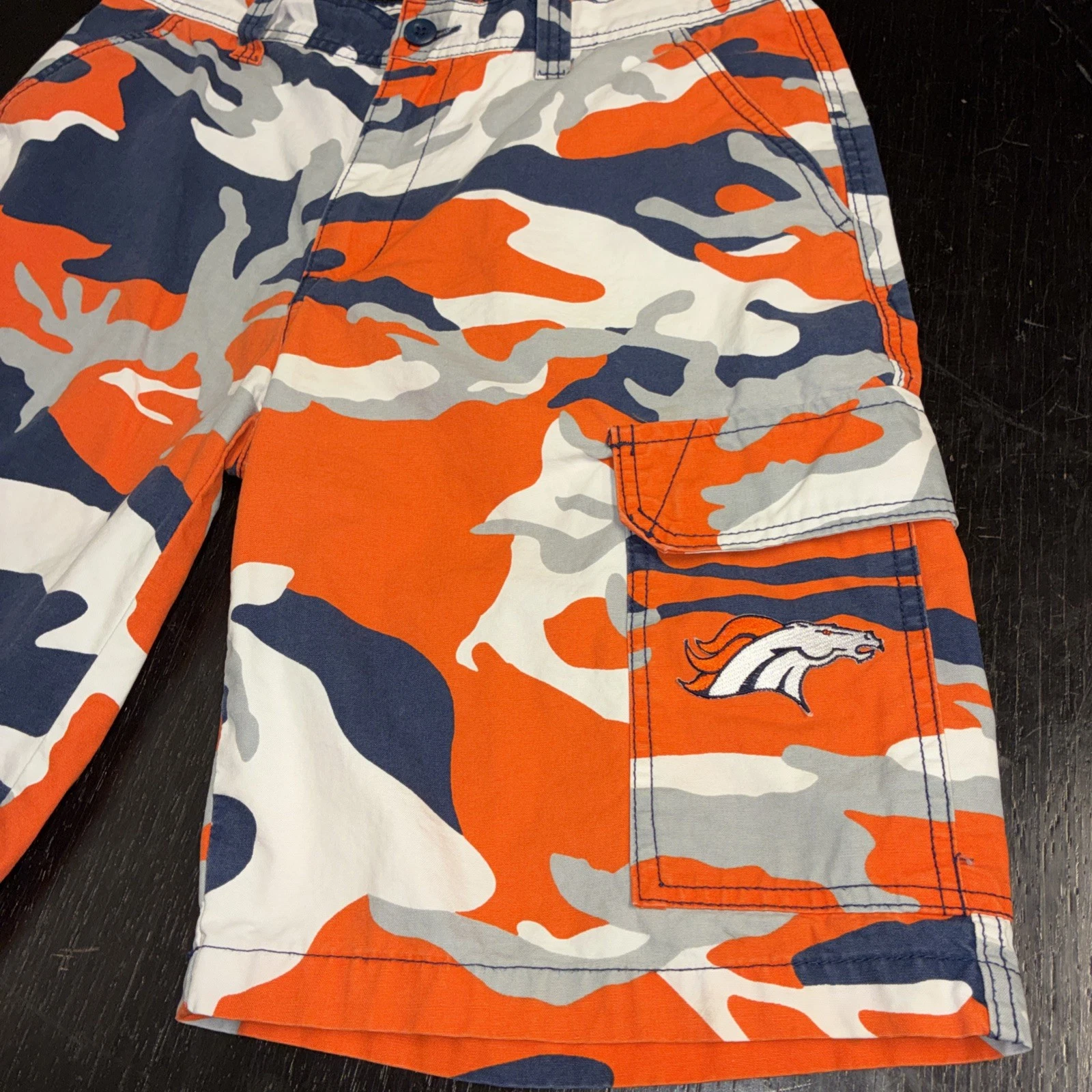 football Team Apparel Men’s Denver Camo Cargo Shorts Multicolor