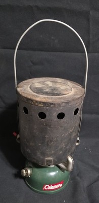 Vintage 1963 Coleman 502 Camp Stove With Heater Drum Sportster Stove Works Great