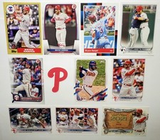 Bryce Harper Card Lot + Phillies Sticker 35th Anniversary MVP Meets Rookie Topps