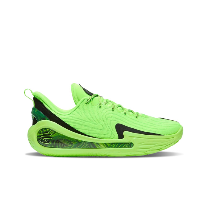 Under Armour Curry 12 Black Hyper Green Basketball Shoes
