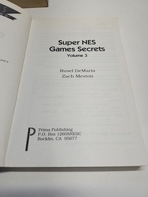 SNES Super NES Games Secrets Vol 1 2 & Greatest Tips Book Lot of 3 Prima Books