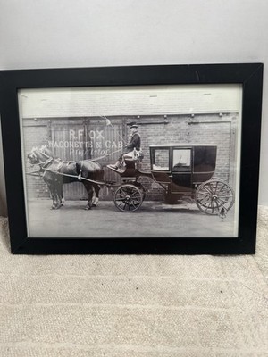 Gerahmtes Foto Richard Fox Pferdekutsche Wagonette Rothwell Leeds