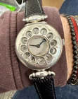 A Rare Vintage solid silver half hunter wristwatch signed Rolex circa 1915