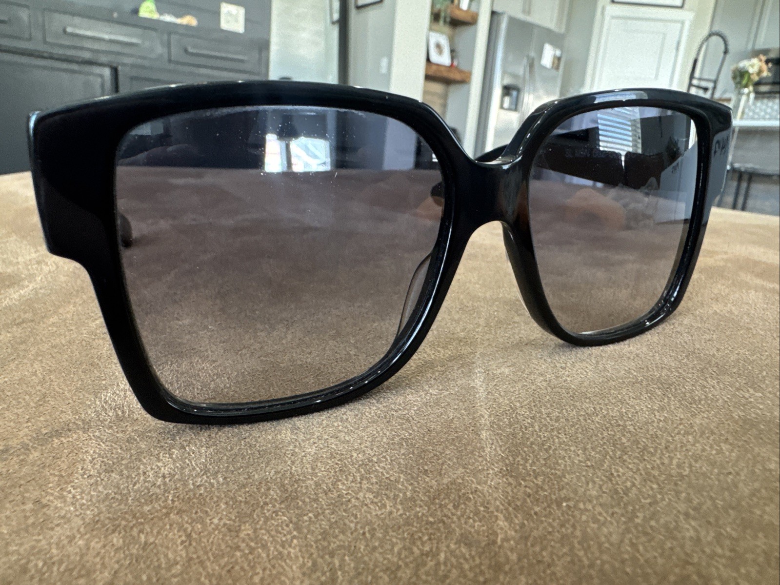 Occhiali da sole SAINT LAURENT acetato flat top SL M9 002 nero grigio graduato #L88