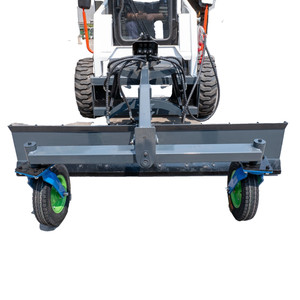 BID for 86.6'' Hydraulic Wheeled Land Grader Leveler for Skid Steer Loader