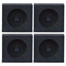QPower QBomb 6.5" Bedliner Spray Car Speaker Box Enclosures, Pair 2 Pack 