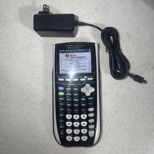 Texas Instruments TI-84 Plus C Silver Edition Graphing Calculator w ...