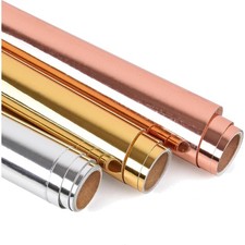 Vinylfolie Plotter Gold Silber Rosegold 3 RollenSelfklebend Dekoration