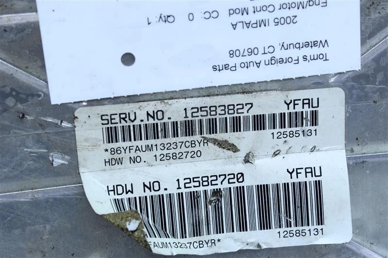 ORDENADOR ECM ECU Alero Impala Malibu Regal 01 02 03 12583827 1133272 Foto 3 de 4