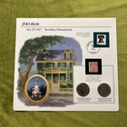 1988 JFK Half Dollars P & D Coin & US Stamp Set - Postal Commemorative