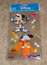 Disney EK Success Jolees Dimensional Sticker ~ Mickey & Pluto Halloween  HTF