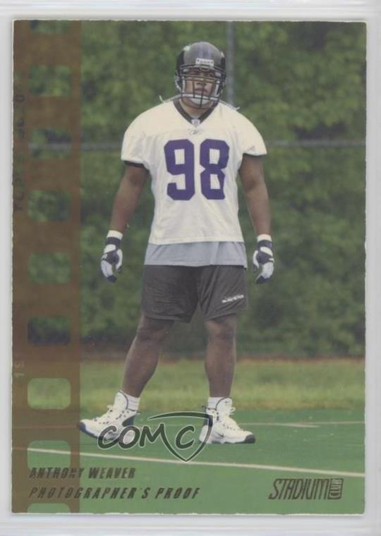 2002 Stadium Club Bronze Photographer's Proof /199 Anthony Weaver Rookie RC 9gr