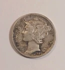 1929 D Mercury Dime - Very Fine - 90% Silver -  10c -  Winged Liberty - US Coin