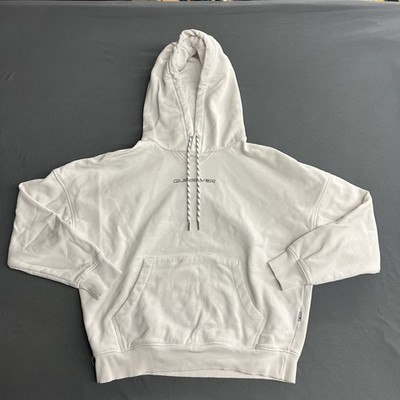 Quiksilver White Hoodie Women s XS Surf Logo