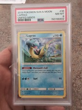 Population 6 🔥🔥2019 POKEMON SUN & MOON UNIFIED MINDS #36 LAPRAS PSA 8  on eBay