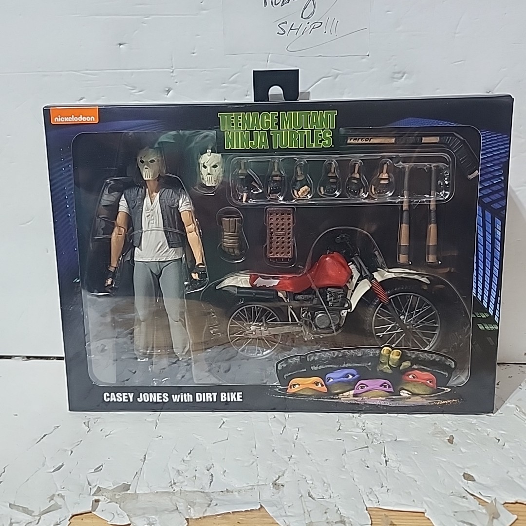 NECA Teenage Mutant Ninja Turtles Casey Jones with Dirt Bike