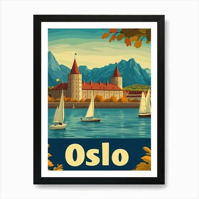 Aihrgdesign A Retro Reiseposter F Gerahmtes Wandbild Poster Leinwanddruck Bild