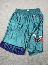 Pantaloncini Charlotte Hornets vintage uomo blu medio NBA campione basket retrò