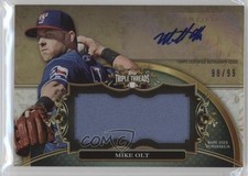 2013 Topps Triple Threads Unity Jumbo Relics 98/99 Mike Olt #UAJR-MO5 Auto 2n9