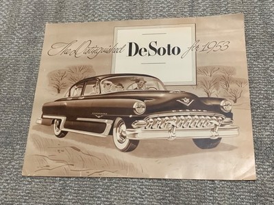 The Distinguished DeSoto for 1953 Orig Chrysler Advertising Brochure Classic Car