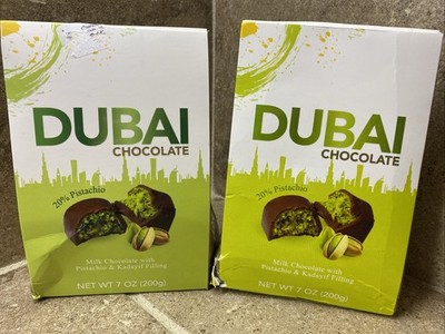 2 BAGS Bind Dubai Chocolate 20% Pistachio Kadayif Filling 7oz