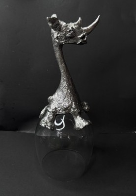 Selangor Pewter FRANKLI WILD Rhino Wine Glass