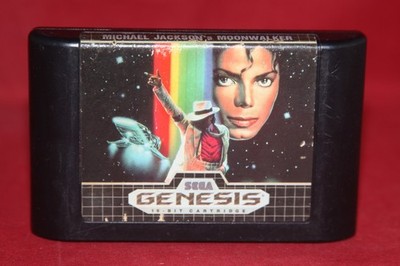 Michael Jackson's Moonwalker (Sega Genesis, 1990) Authentic Game Cartridge