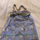 Girls Matilda Jane Blue Ruffled Tiered Tank Size 6 EUC — photo 2