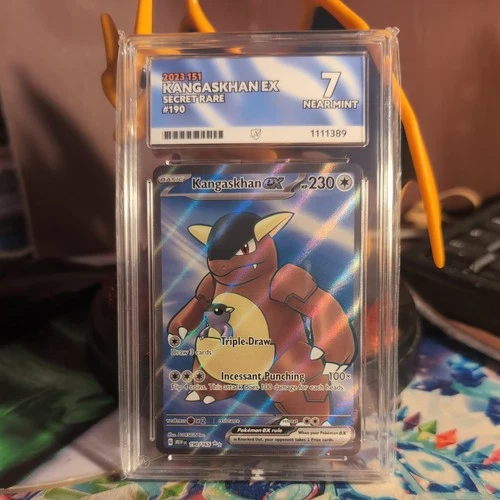 2023 151 Kangaskhan EX Secret Rare 190 Ace Grade 7