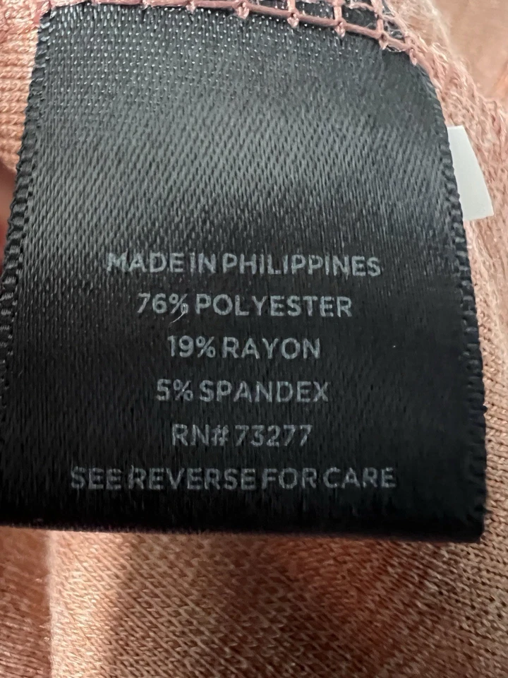 Top Simply Vera Vera Wang con textura oxidada Burnout cuello redondo suave elástico L Foto 3 de 4