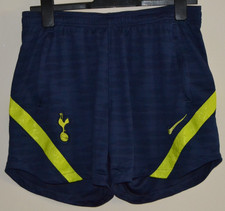 2021/2022 Tottenham Navy & Yellow Zip Shorts Nike Dri Fit Mens Large