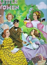 VINTAGE UNCUT 1960 LITTLE WOMEN PAPER DOLLS~PRETTY #1 TOP REPRODUCTION #1 SELLER
