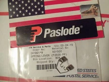 "Genuine" Paslode  Part # 501500  SPRING/LEVER (F250S-PP)