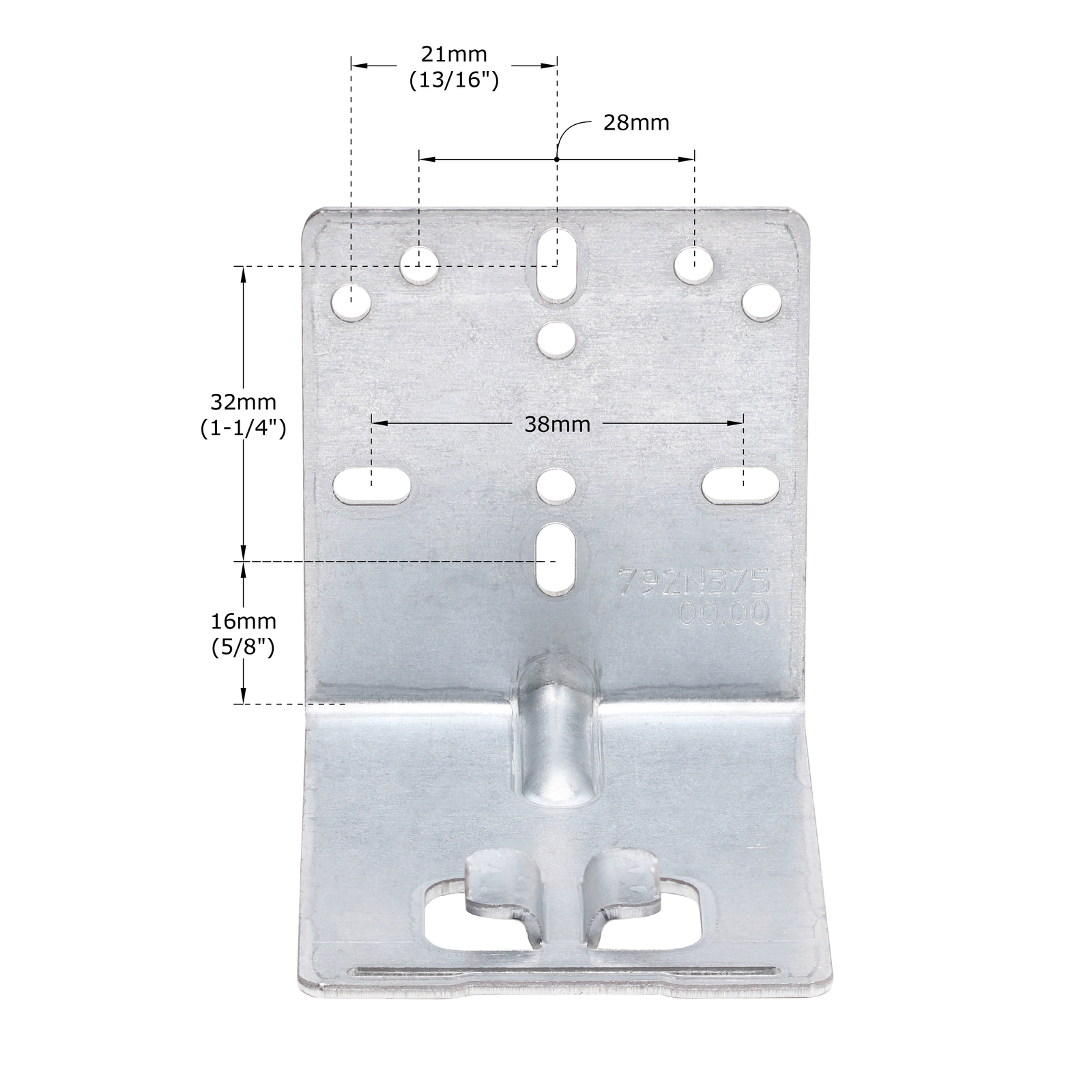10-Pairs of Metal Grass Rear Mounting Brackets for Undermount Drawer Slides