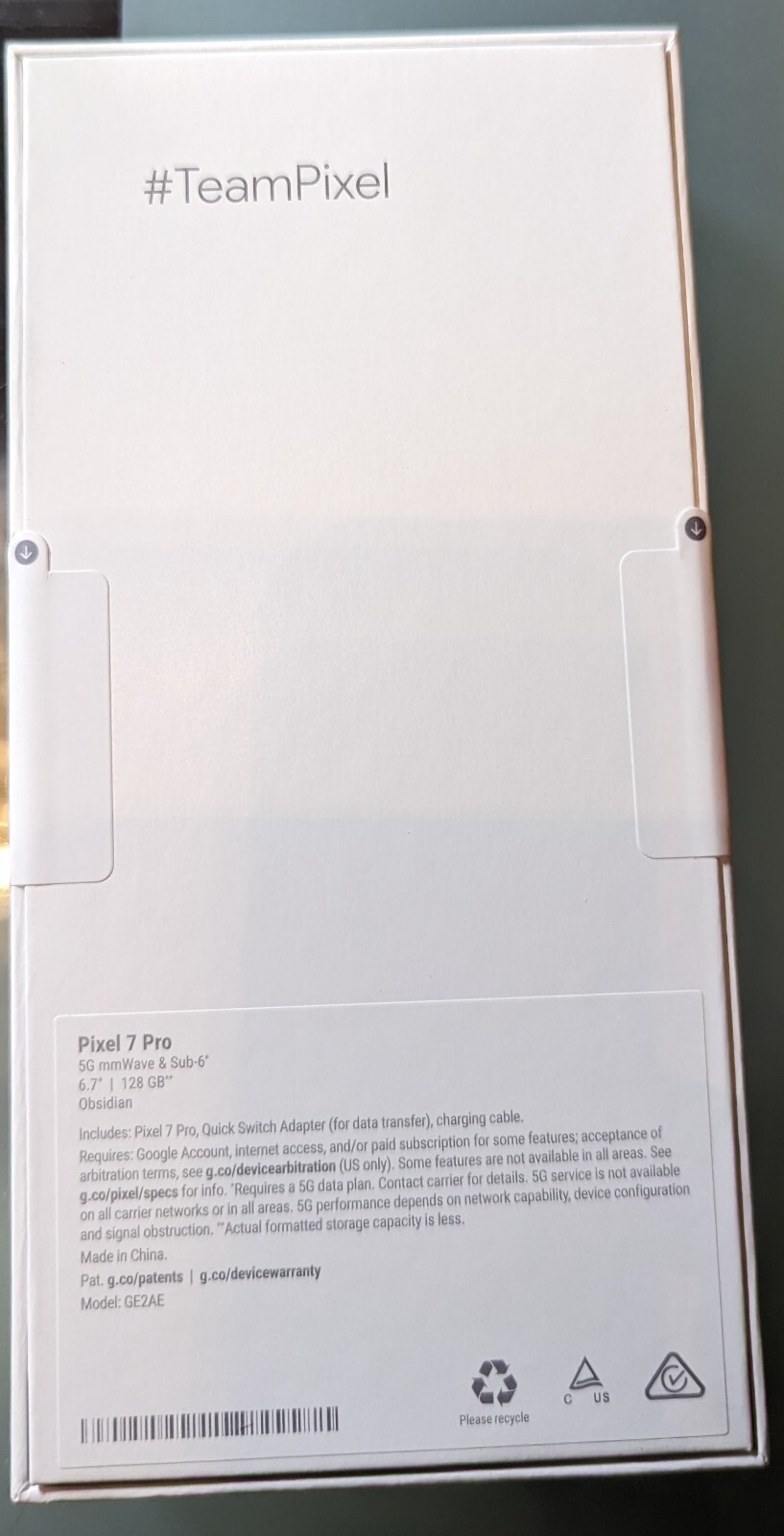 New Google Pixel 7 Pro GE2AE 128GB Obsidian Mint Mobile Locked Free