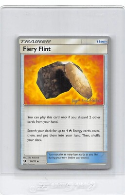 FIERY FLINT 60/70 - 2019 World Championships - POKEMON CARD - NM