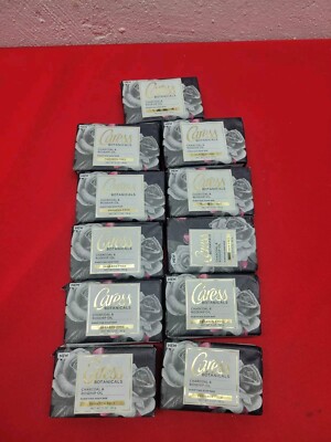 Lot 11 Bars of Caress Botanicals Purifying Bar Soap Charcoal & Rosehip Oil 5 oz
