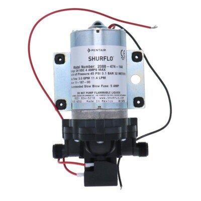 SHURflo 2088-474-144 Delivery Pump 3.0 GPM 45 PSI 24V 1/2 MPT 