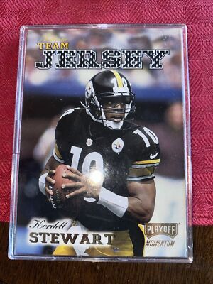 1999 Playoff Momentum SSD Team Threads Checklists 10 Kordell Stewart Card Jersey