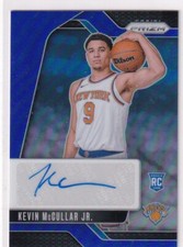 2024-25 Panini Prizm NBA No. RSI-KMJ Kevin McCullar Jr. Rookie Auto Blue 15/49