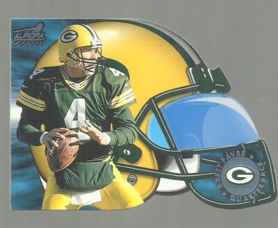 1998 AURORA FACE MASK CELL FUSIONS  #7 BRETT FAVRE  HOF  MINT  PACKERS  DIE CUT