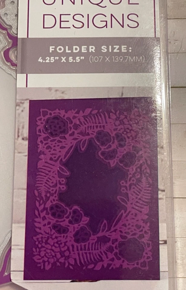 NUEVO Carpeta de corte y relieve Crafters Companion JARDÍN BOTÁNICO 4,25 x 5,5 pulgadas Foto 2 de 4