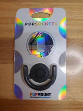 PopSockets Popgrip Popmount Multi Surface Black Grip Stand Swappable Top